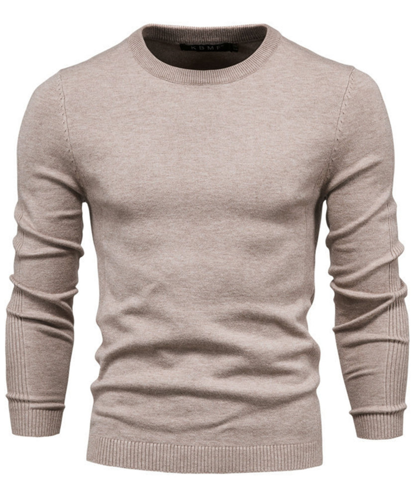 Men's Knit Pullover Slim Fit Winter Wool Blend Crew Neck Sweater Autumn Casual Long Sleeve Shirts Warm Knitted Sweaters