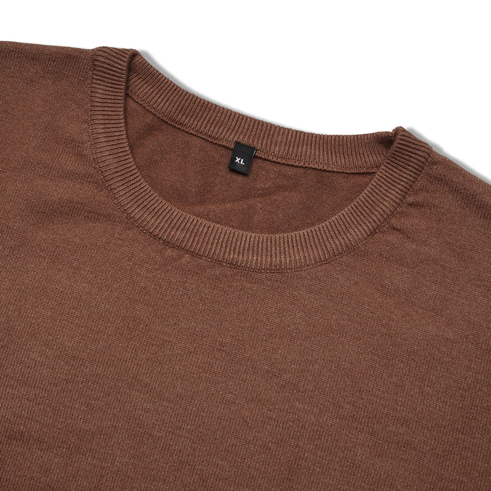 Men's Knit Pullover Slim Fit Winter Wool Blend Crew Neck Sweater Autumn Casual Long Sleeve Shirts Warm Knitted Sweaters