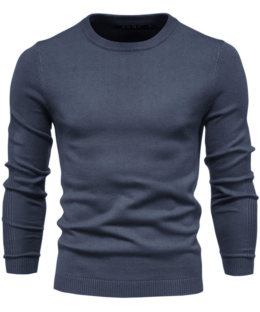 Men's Knit Pullover Slim Fit Winter Wool Blend Crew Neck Sweater Autumn Casual Long Sleeve Shirts Warm Knitted Sweaters