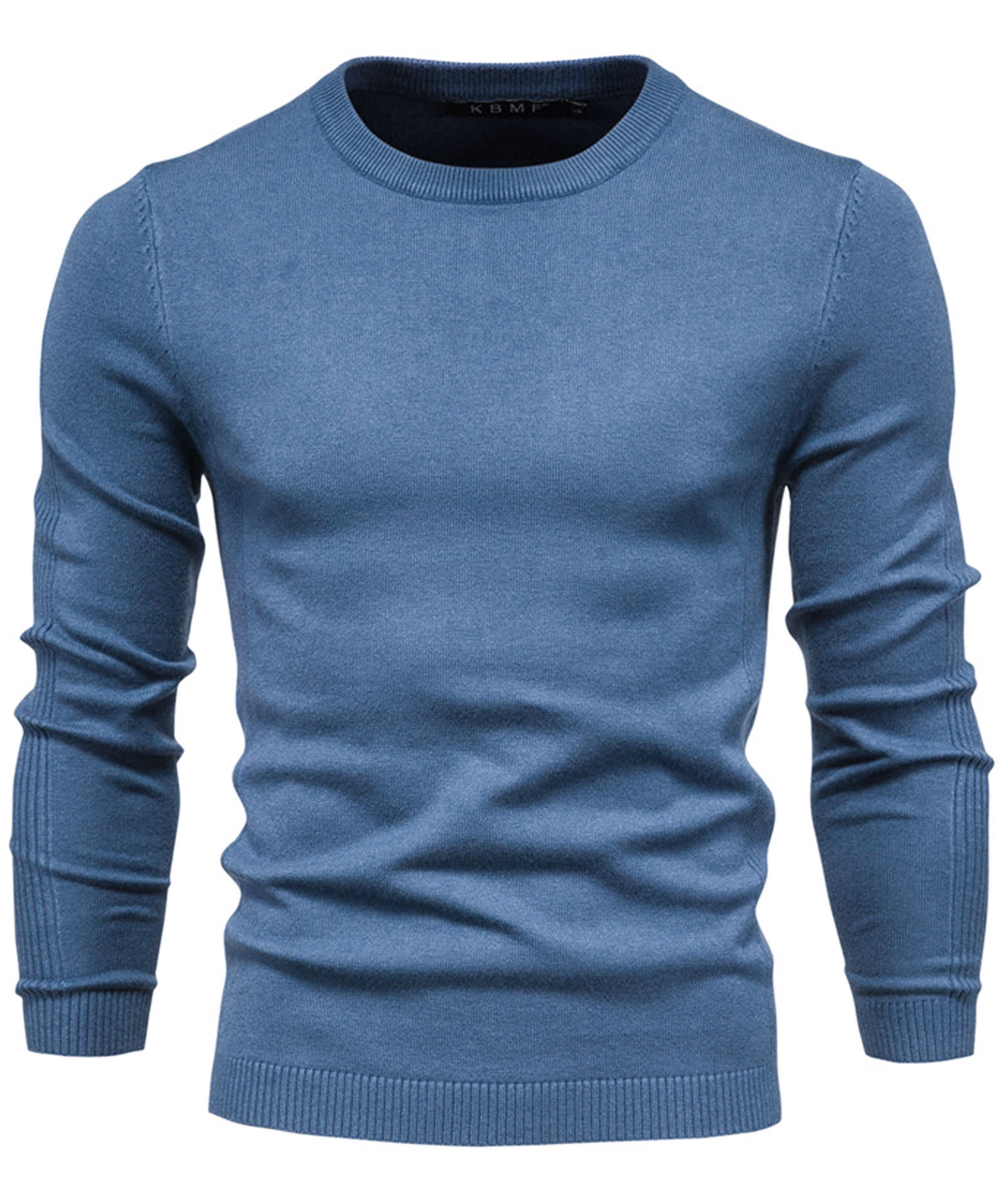 Men's Knit Pullover Slim Fit Winter Wool Blend Crew Neck Sweater Autumn Casual Long Sleeve Shirts Warm Knitted Sweaters