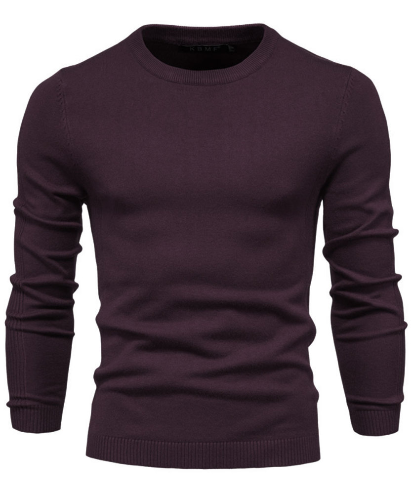 Men's Knit Pullover Slim Fit Winter Wool Blend Crew Neck Sweater Autumn Casual Long Sleeve Shirts Warm Knitted Sweaters