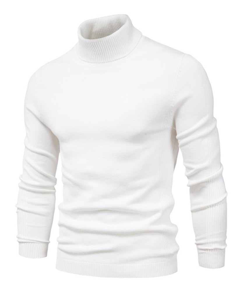 Men's Knit Pullover Slim Fit Winter Wool Blend Turtleneck Sweater Autumn Casual Long Sleeve Shirts Warm Knitted Sweaters