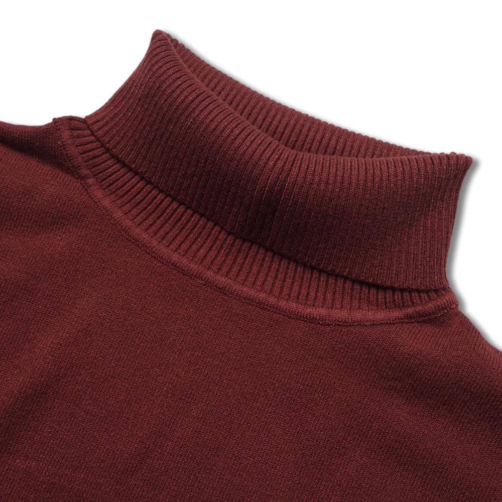 Men's Knit Pullover Slim Fit Winter Wool Blend Turtleneck Sweater Autumn Casual Long Sleeve Shirts Warm Knitted Sweaters
