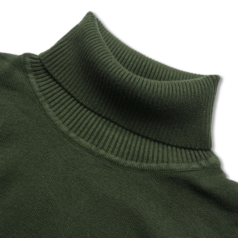 Men's Knit Pullover Slim Fit Winter Wool Blend Turtleneck Sweater Autumn Casual Long Sleeve Shirts Warm Knitted Sweaters