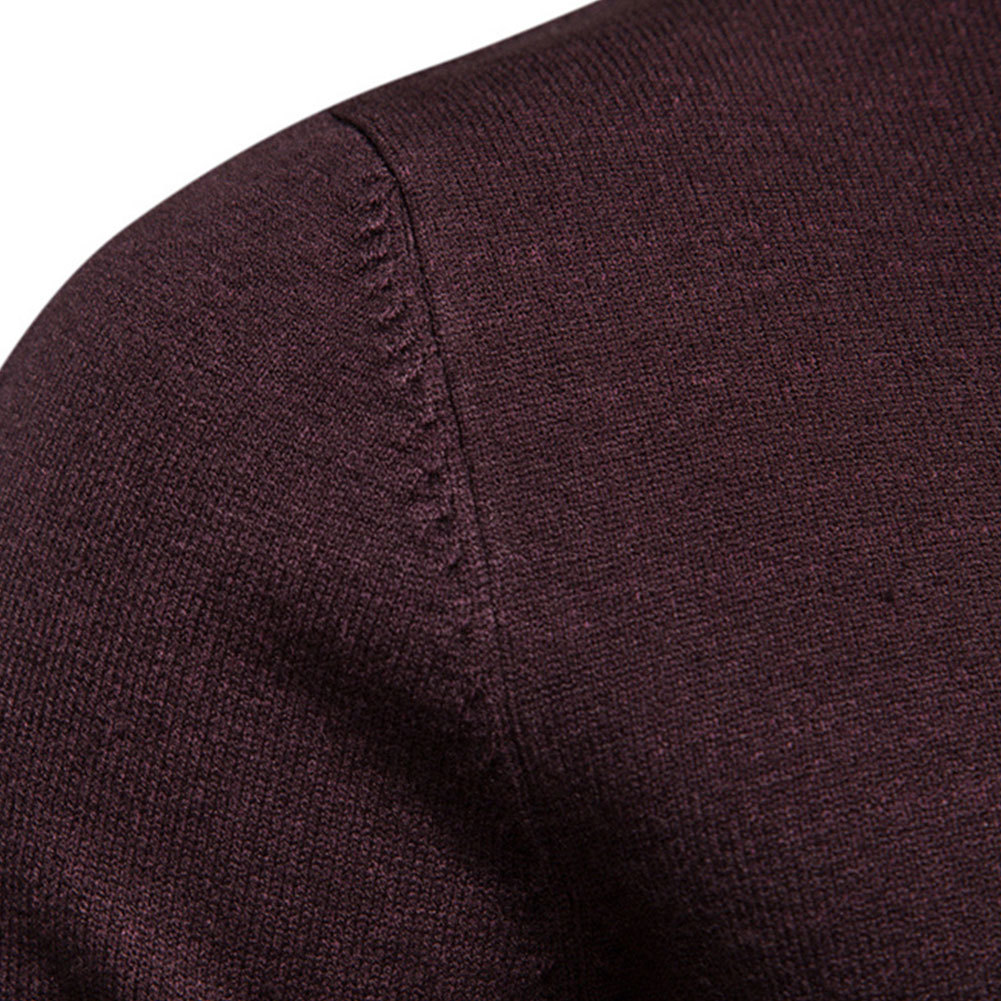 Men's Knit Pullover Slim Fit Winter Wool Blend Turtleneck Sweater Autumn Casual Long Sleeve Shirts Warm Knitted Sweaters