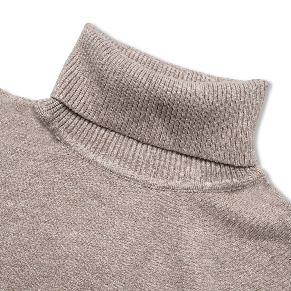 Men's Knit Pullover Slim Fit Winter Wool Blend Turtleneck Sweater Autumn Casual Long Sleeve Shirts Warm Knitted Sweaters