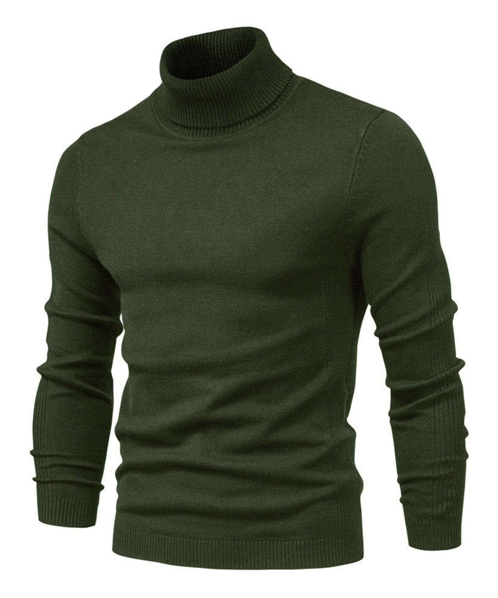 Men's Knit Pullover Slim Fit Winter Wool Blend Turtleneck Sweater Autumn Casual Long Sleeve Shirts Warm Knitted Sweaters