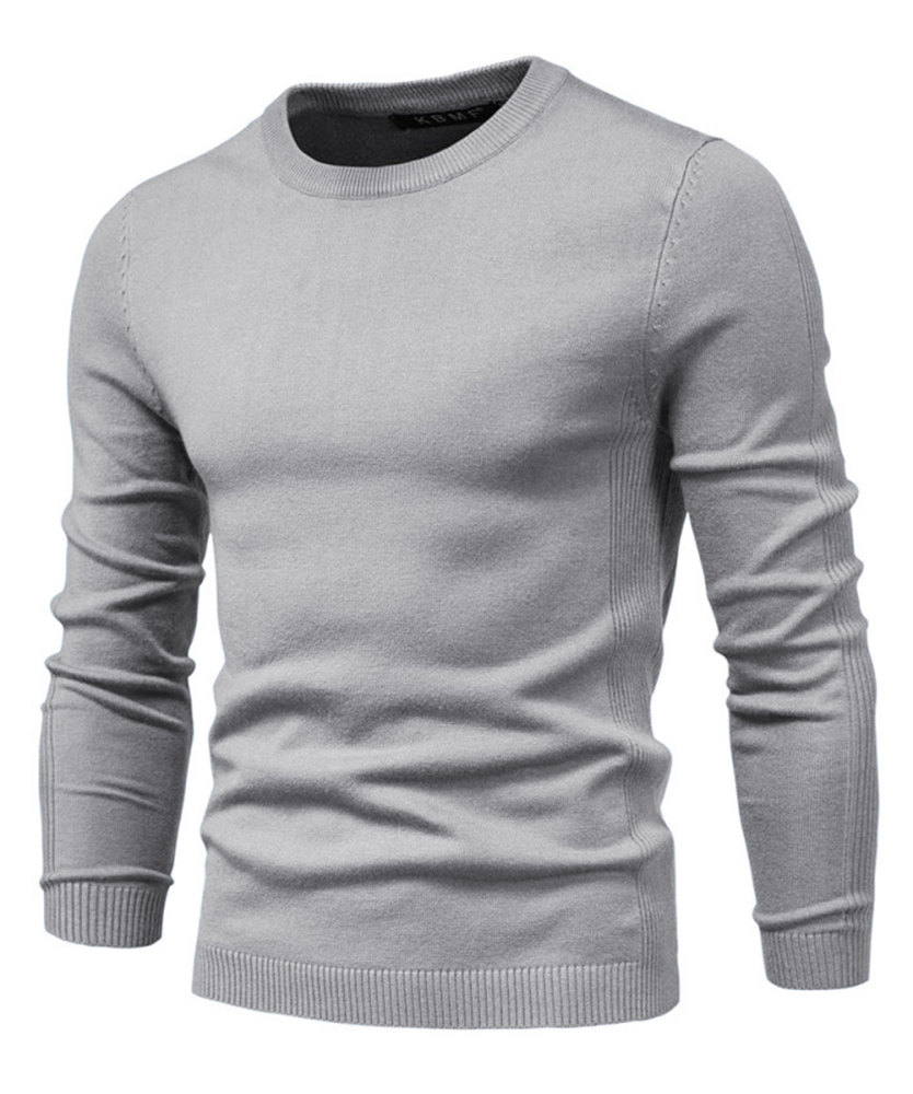 Men's Knit Pullover Slim Fit Winter Wool Blend Crew Neck Sweater Autumn Casual Long Sleeve Shirts Warm Knitted Sweaters