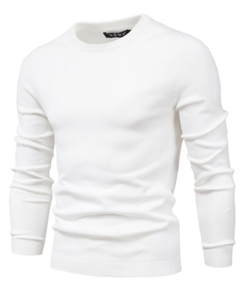 Men's Knit Pullover Slim Fit Winter Wool Blend Crew Neck Sweater Autumn Casual Long Sleeve Shirts Warm Knitted Sweaters