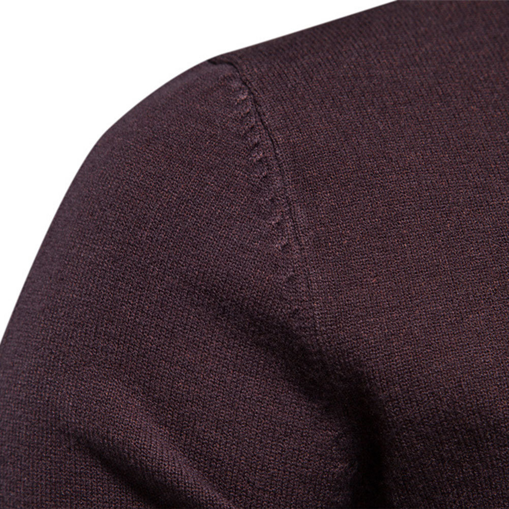 Men's Knit Pullover Slim Fit Winter Wool Blend Crew Neck Sweater Autumn Casual Long Sleeve Shirts Warm Knitted Sweaters