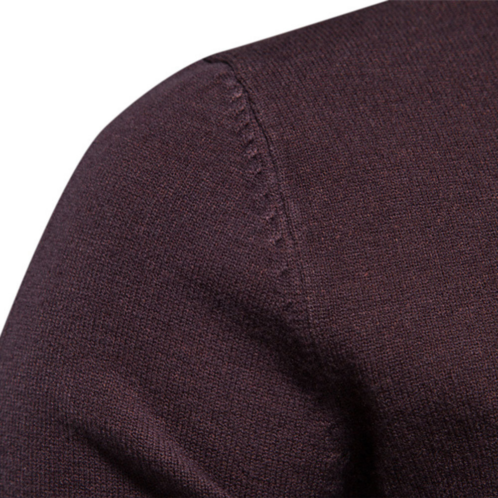 Men's Knit Pullover Slim Fit Winter Wool Blend Crew Neck Sweater Autumn Casual Long Sleeve Shirts Warm Knitted Sweaters