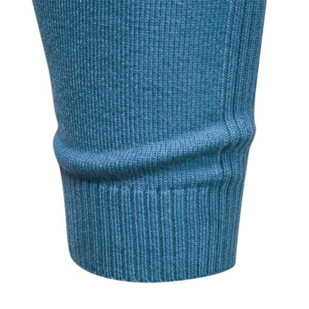 Men's Knit Pullover Slim Fit Winter Wool Blend Stand Collar Sweater Autumn Casual Long Sleeve Shirts Warm Knitted Sweaters