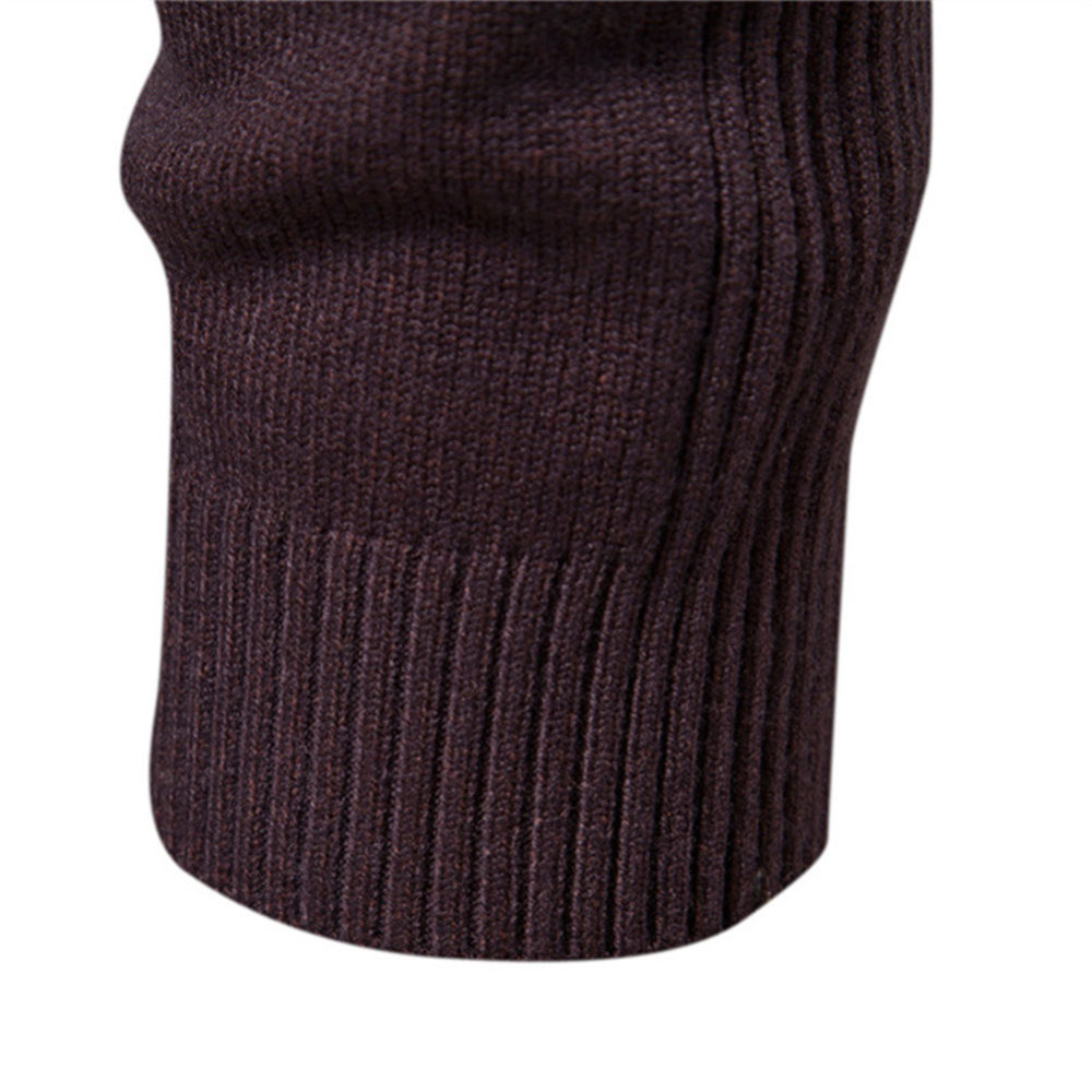 Men's Knit Pullover Slim Fit Winter Wool Blend Crew Neck Sweater Autumn Casual Long Sleeve Shirts Warm Knitted Sweaters