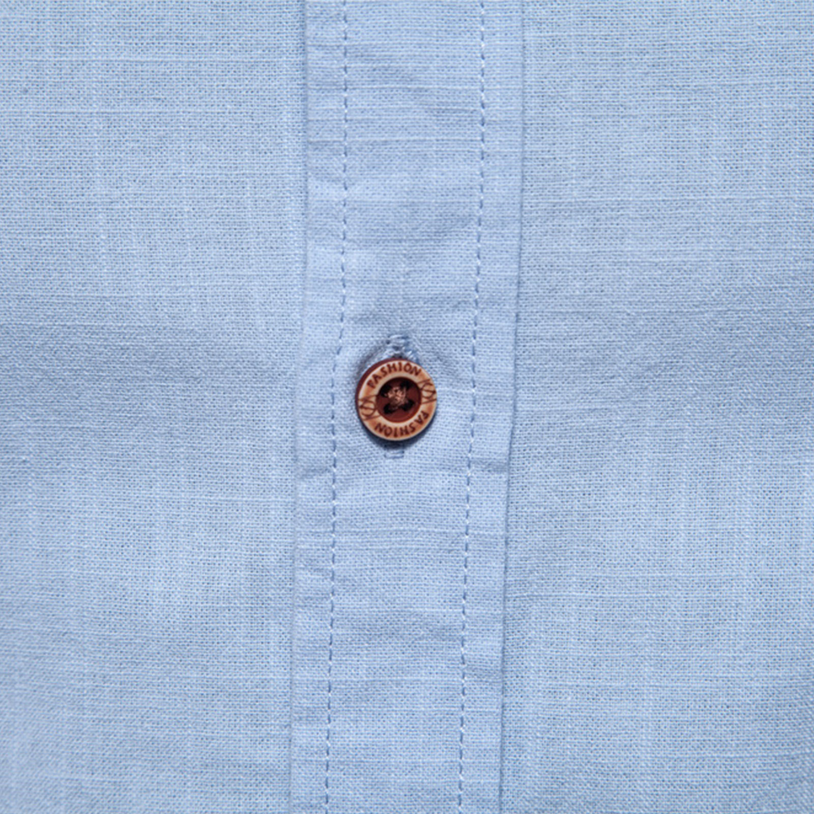 Mens Long Sleeve Cotton Linen Shirts Button Down Band Collar Bussiness Shirt Casual Solid Regular Fit Tops