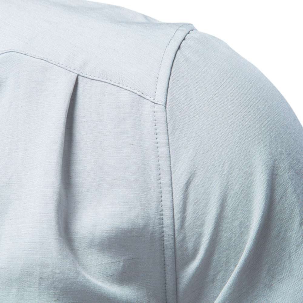 Mens Button Down Shirts Long Sleeve Bussiness Casual Shirt Solid Lightweight Tops Regular Fit