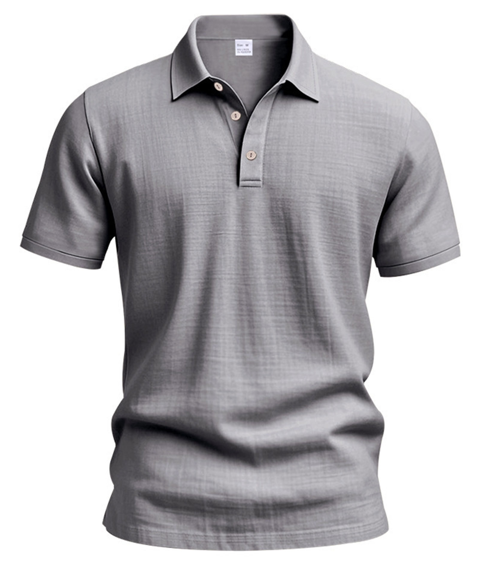 Mens Linen Polo Shirts Short Sleeve Button T-Shirts Summer Casual Tshirts Lightweight Golf Tee Shirt Beach Tops