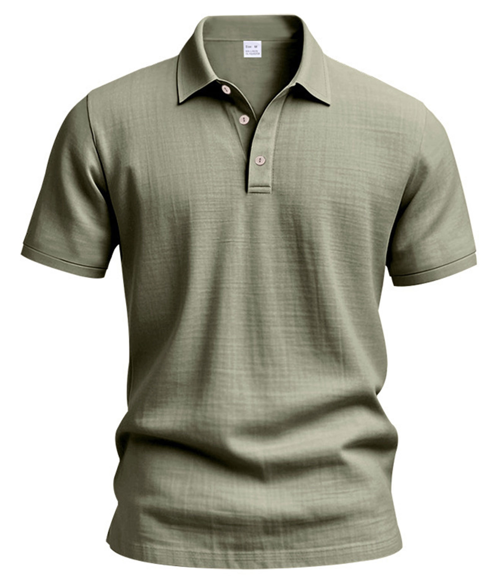 Mens Linen Polo Shirts Short Sleeve Button T-Shirts Summer Casual Tshirts Lightweight Golf Tee Shirt Beach Tops
