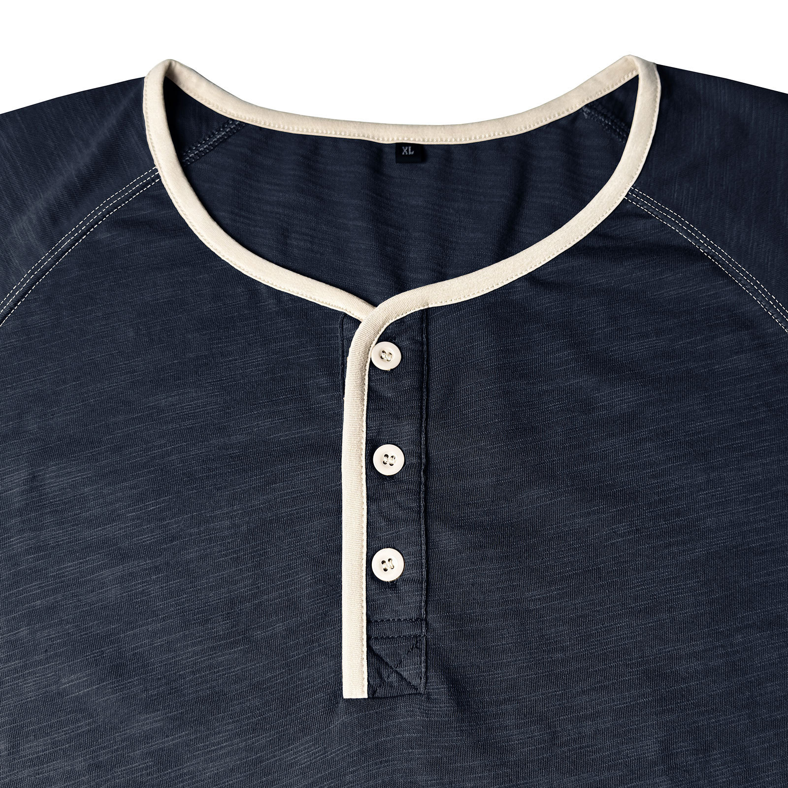 Henley T-Shirt Mens Summer Cotton T Shirts Short Sleeve Tshirts Casual Lightweight T-Shirts Solid Button Tee Tops
