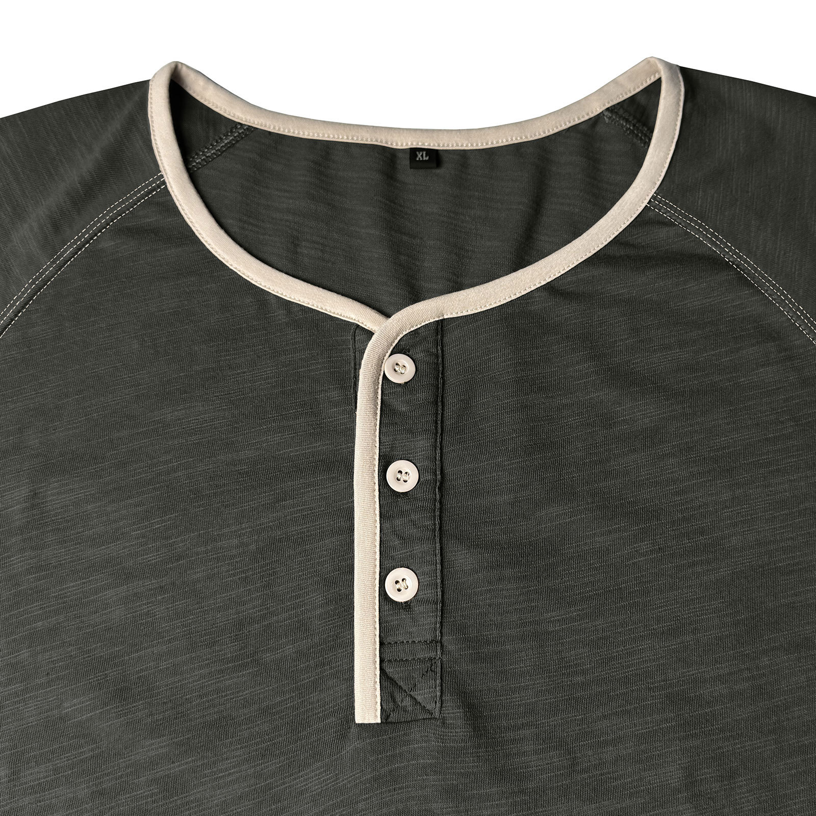 Henley T-Shirt Mens Summer Cotton T Shirts Short Sleeve Tshirts Casual Lightweight T-Shirts Solid Button Tee Tops