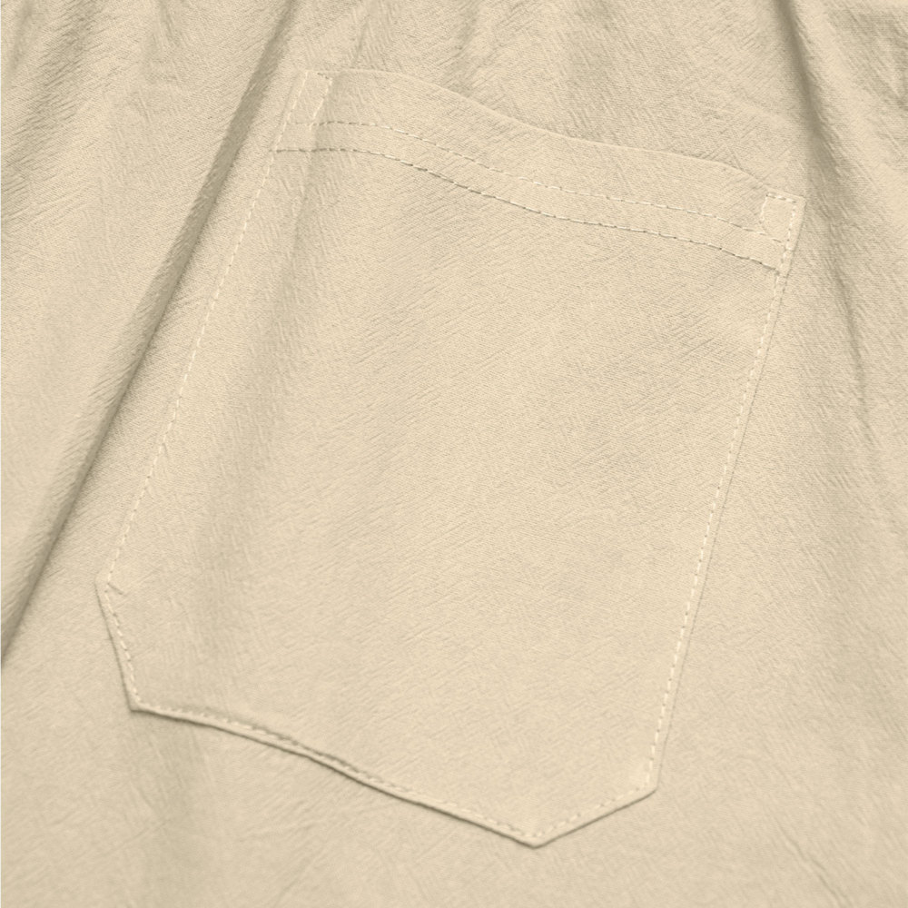 Mens Linen Pants Summer Drawstring Wide Leg Pant Elastic Waist Casual Beach Lounge Trousers with Pockets