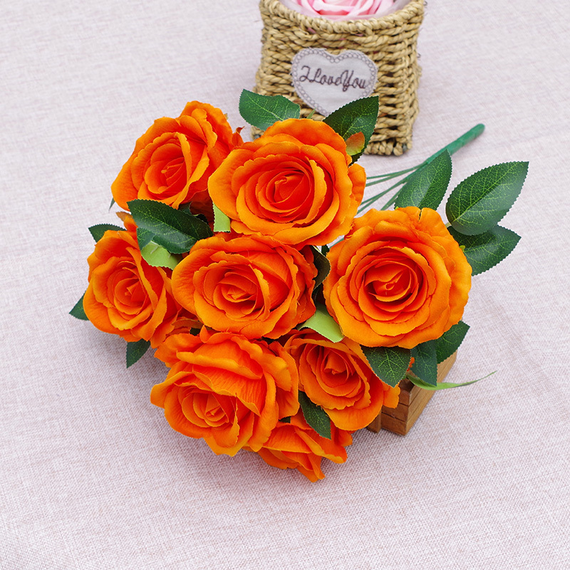 Wholesale Fake Rose Bouquet Flowers In Assorted Colors