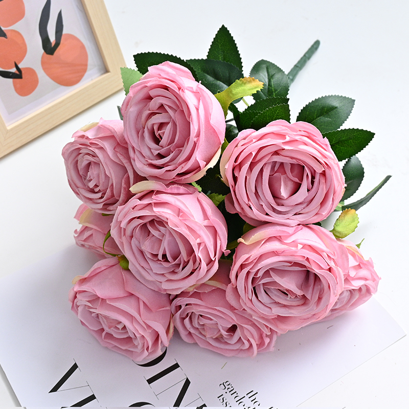 Artificial Rose Bouquet Flowers Decoration For Wedding