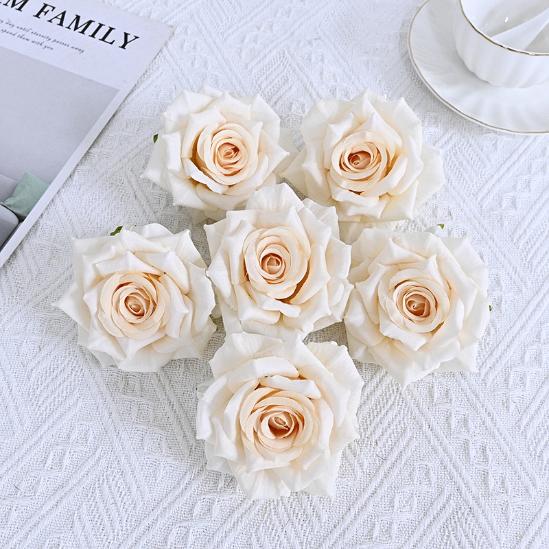 Silk Rose Flower Heads For Events Decoration