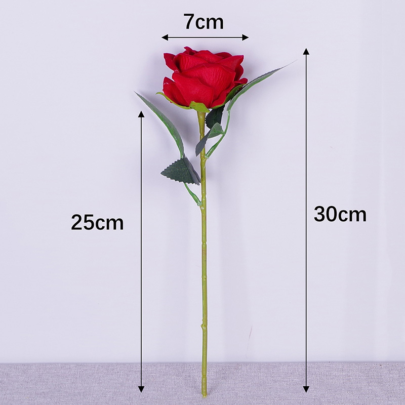 11.8"/30cm Short Stem Fake Rose Flowers That Look Real