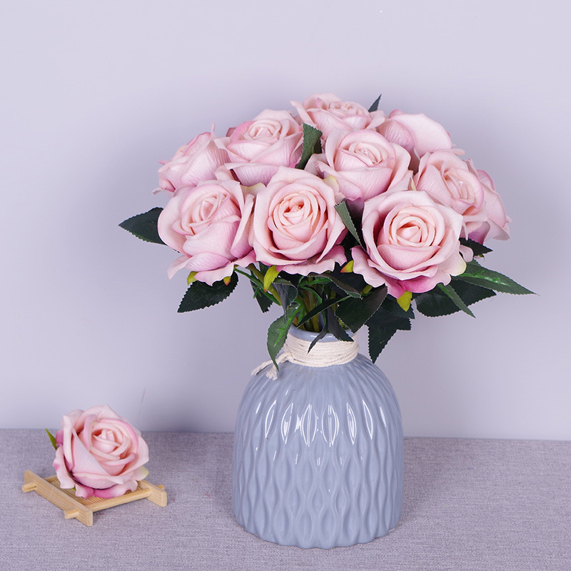 11.8"/30cm Short Stem Fake Rose Flowers That Look Real