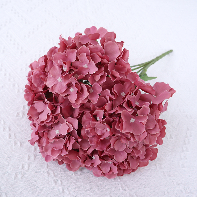5 Branches Artificial Wedding Hydrangea Bouquet