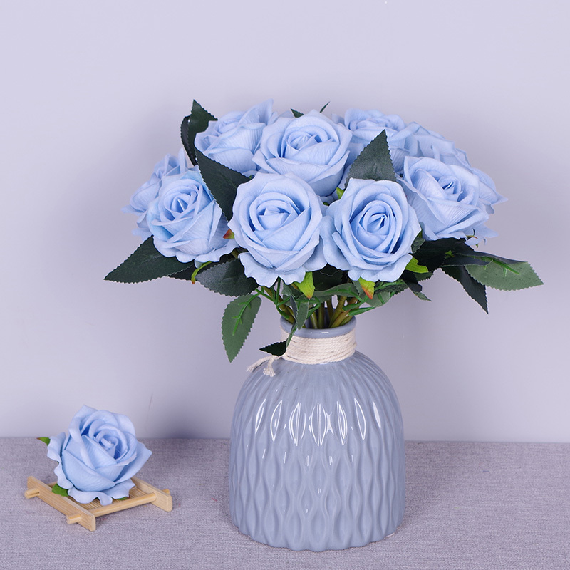 11.8"/30cm Short Stem Fake Rose Flowers That Look Real
