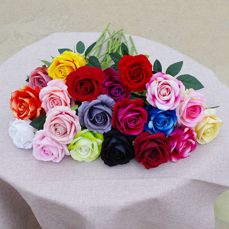 20"/51cm Artificial Roses That Look Real With Stem