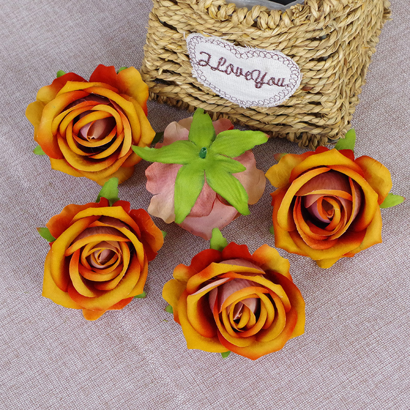 DIY Wedding Mini Fake Rose Flowers Heads In Bulk