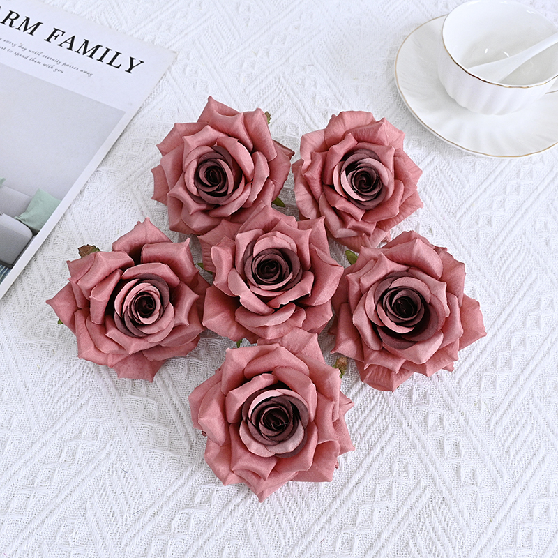 Silk Rose Flower Heads For Events Decoration