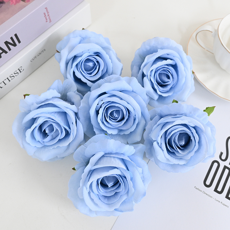 3.94"/10cm Popular Wedding Artificial Velvet Roses Flowers