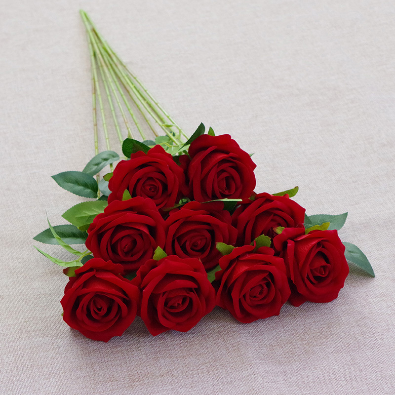 20"/50cm Artificial Rose Flower With Long Stem