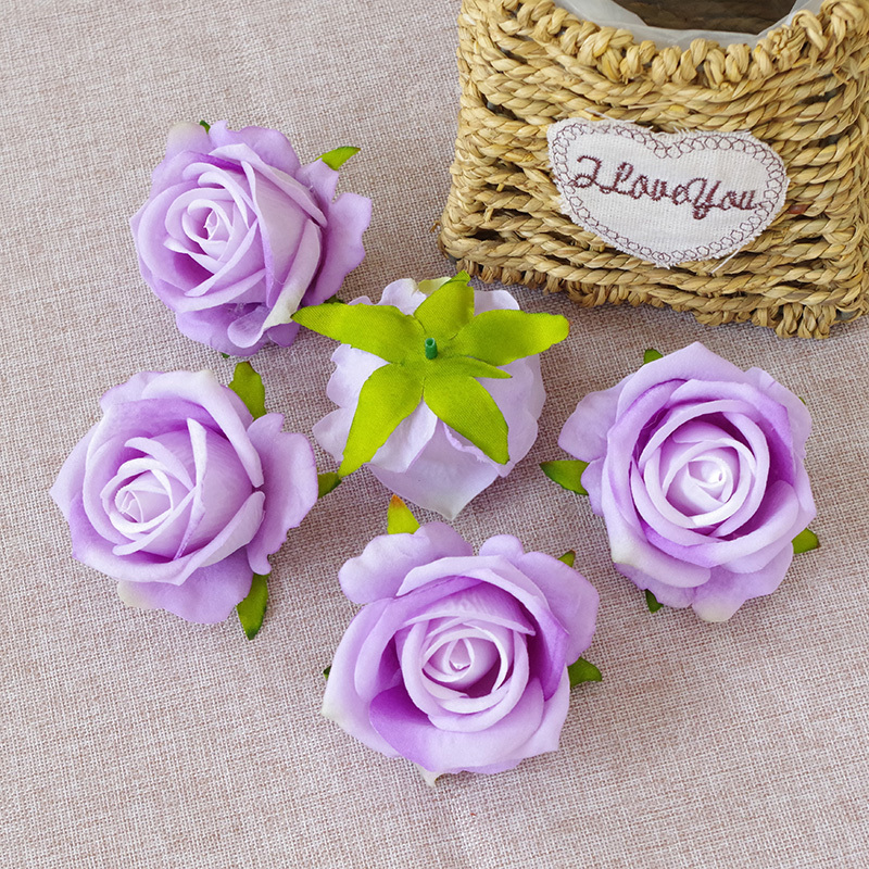 DIY Wedding Mini Fake Rose Flowers Heads In Bulk