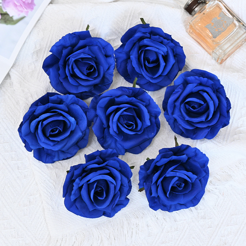 Colorful Fake Flower Heads Bulk For Decoration