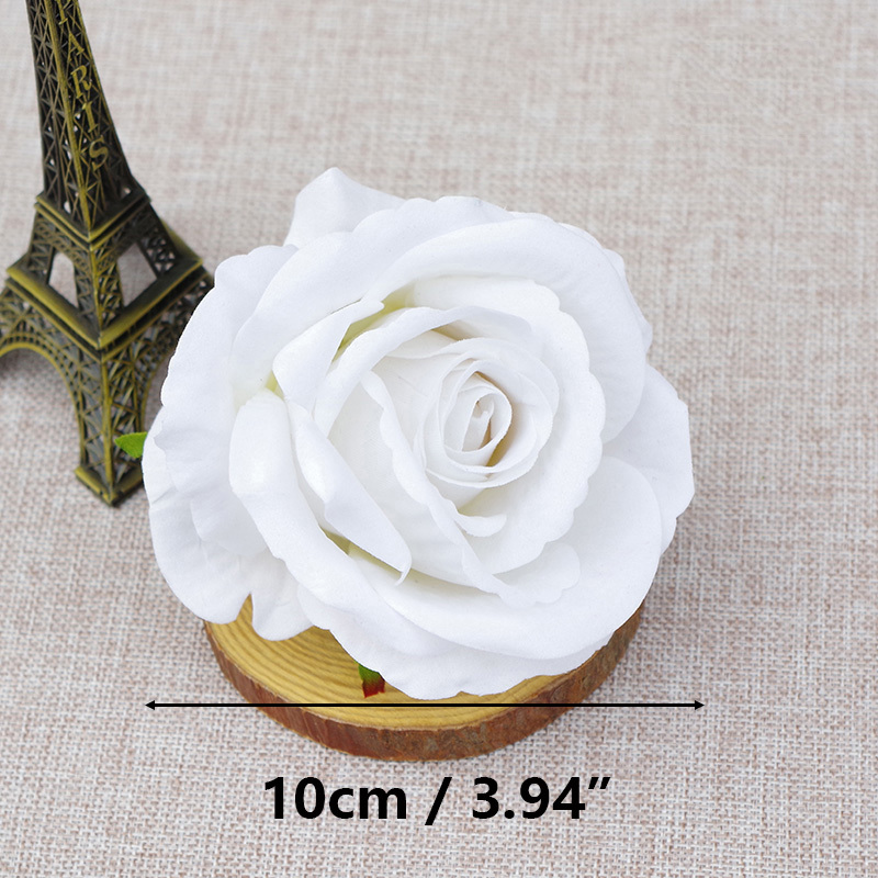 3.94"/10cm Popular Wedding Artificial Velvet Roses Flowers
