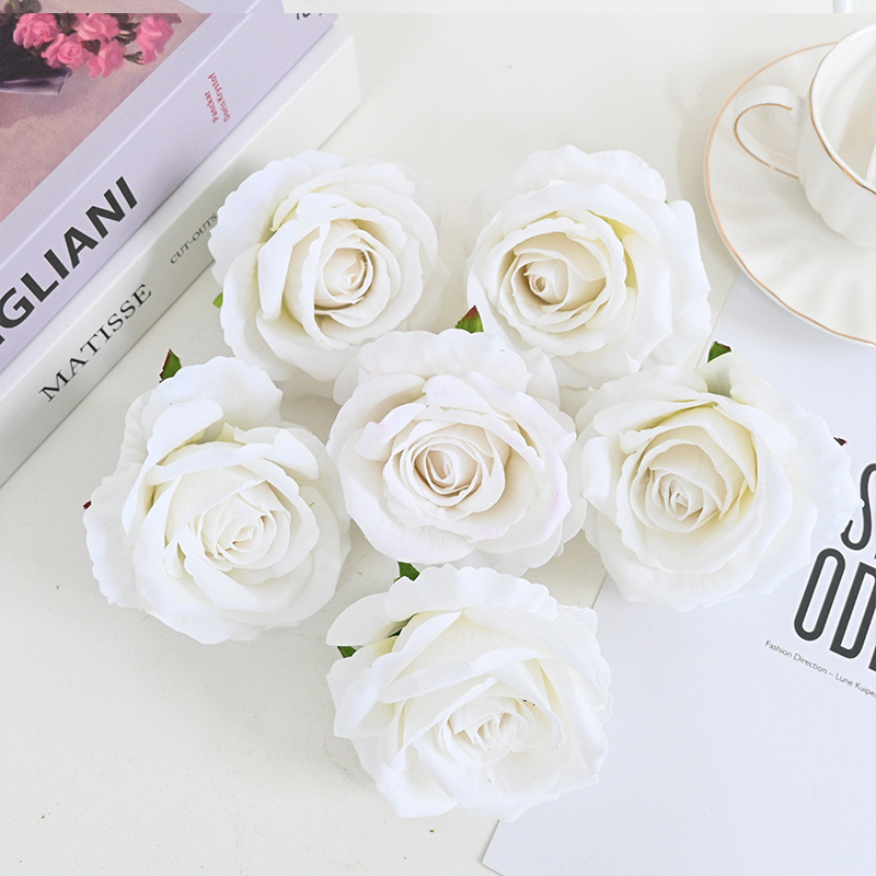 3.94"/10cm Popular Wedding Artificial Velvet Roses Flowers