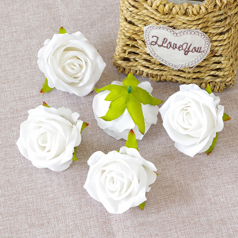 DIY Wedding Mini Fake Rose Flowers Heads In Bulk