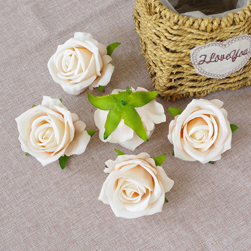 DIY Wedding Mini Fake Rose Flowers Heads In Bulk