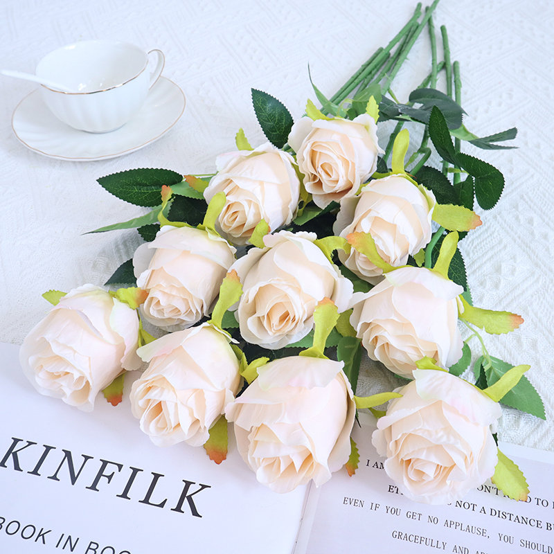 Long Stem Dusty Rose Artificial Flowers For Vase