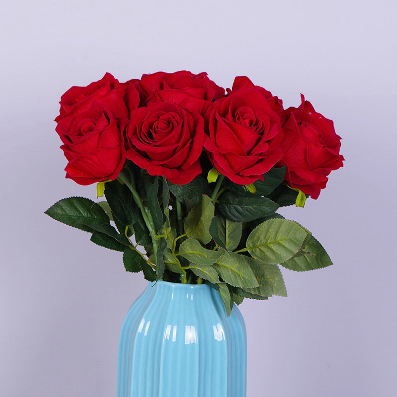 20"/51cm Artificial Roses That Look Real With Stem