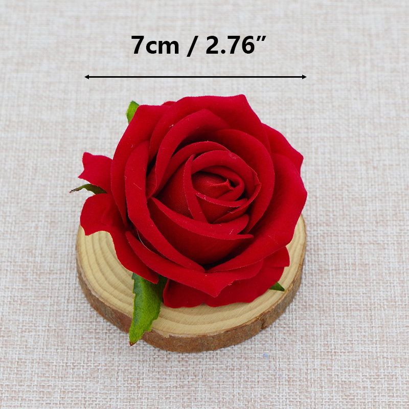 DIY Wedding Mini Fake Rose Flowers Heads In Bulk