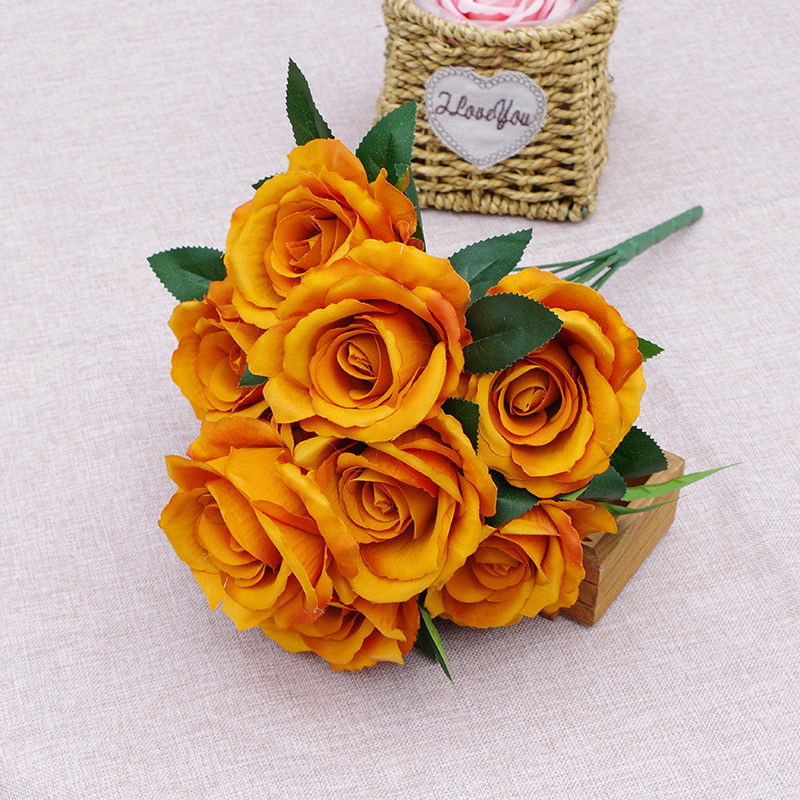Wholesale Fake Rose Bouquet Flowers In Assorted Colors