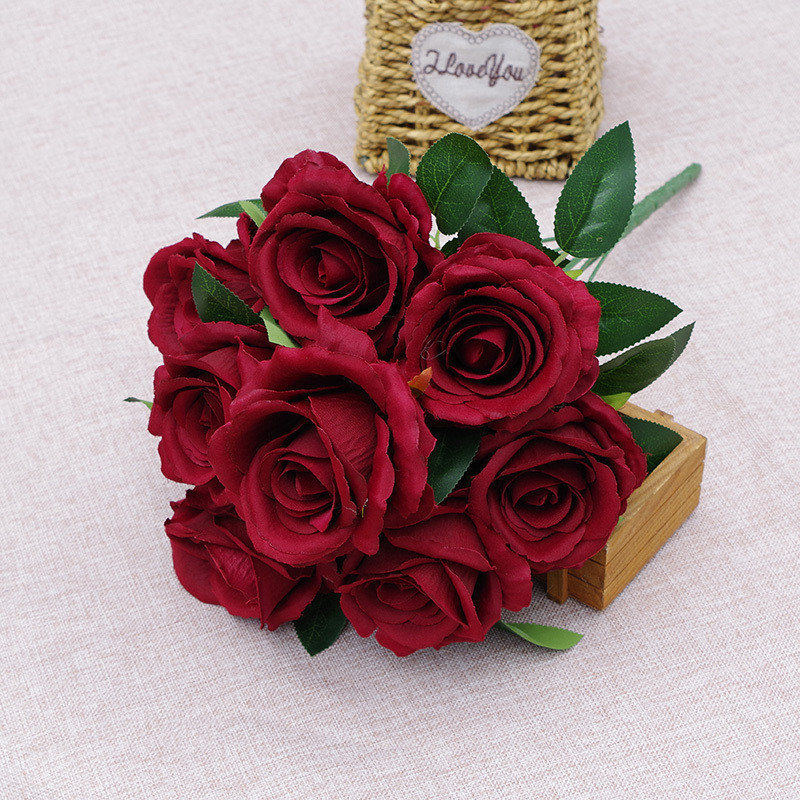 Wholesale Fake Rose Bouquet Flowers In Assorted Colors