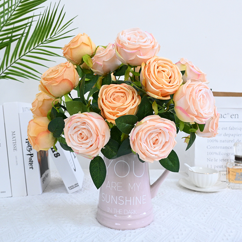 Artificial Rose Bouquet Flowers Decoration For Wedding