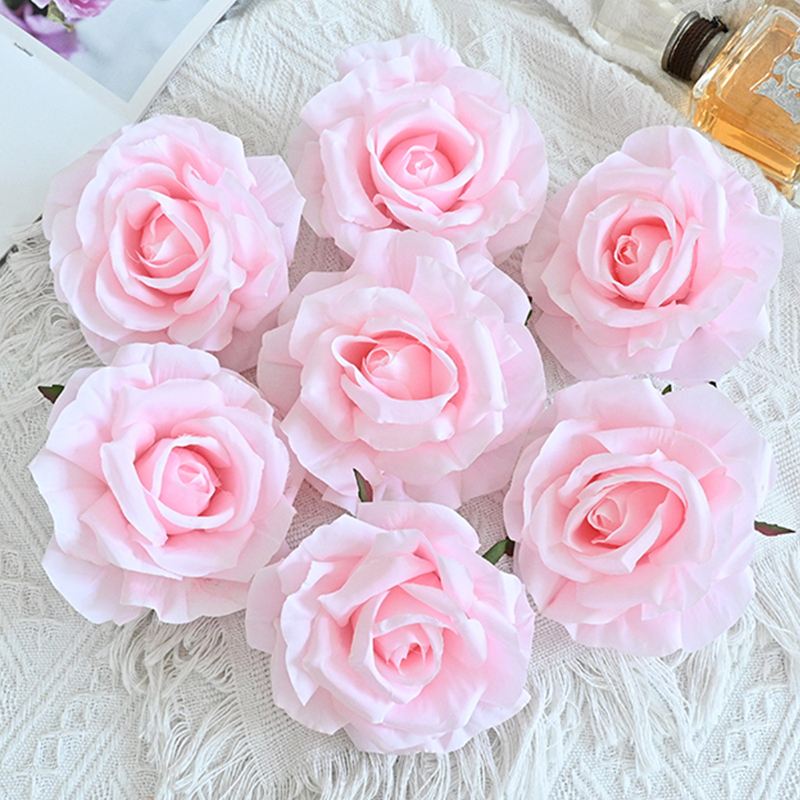 Colorful Fake Flower Heads Bulk For Decoration