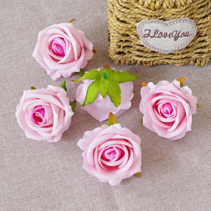 DIY Wedding Mini Fake Rose Flowers Heads In Bulk